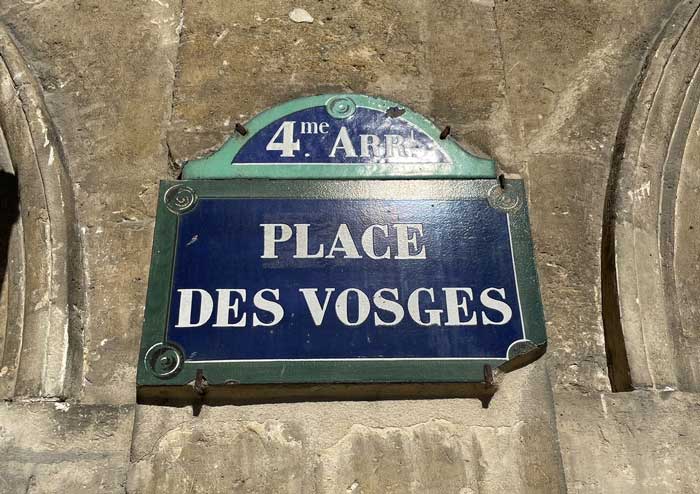 Place des Vosges, Le Marais Paris