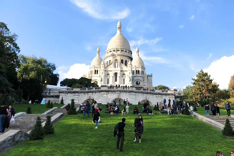 Sacré-Coeur bezoeken in Parijs.