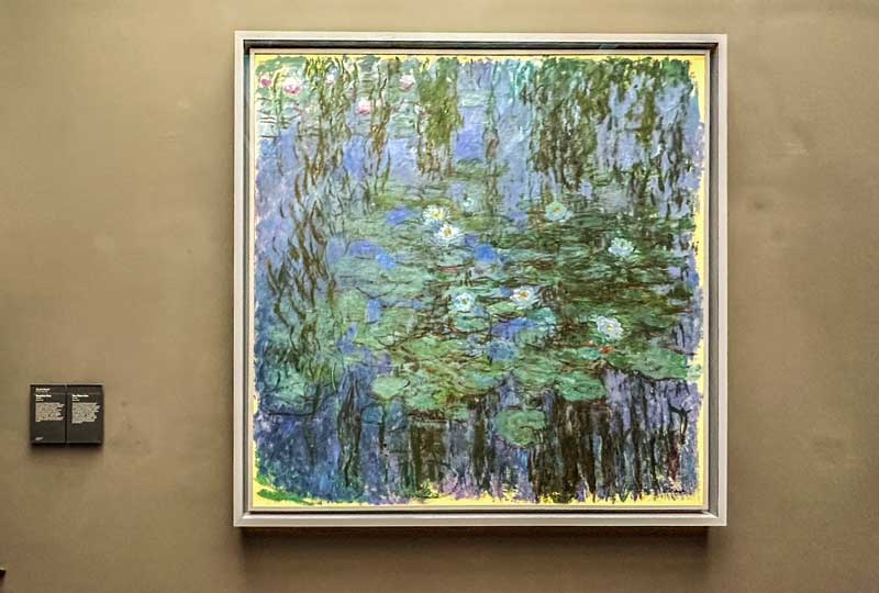 De blauwe waterlelies van Monet in Musée d'Orsay