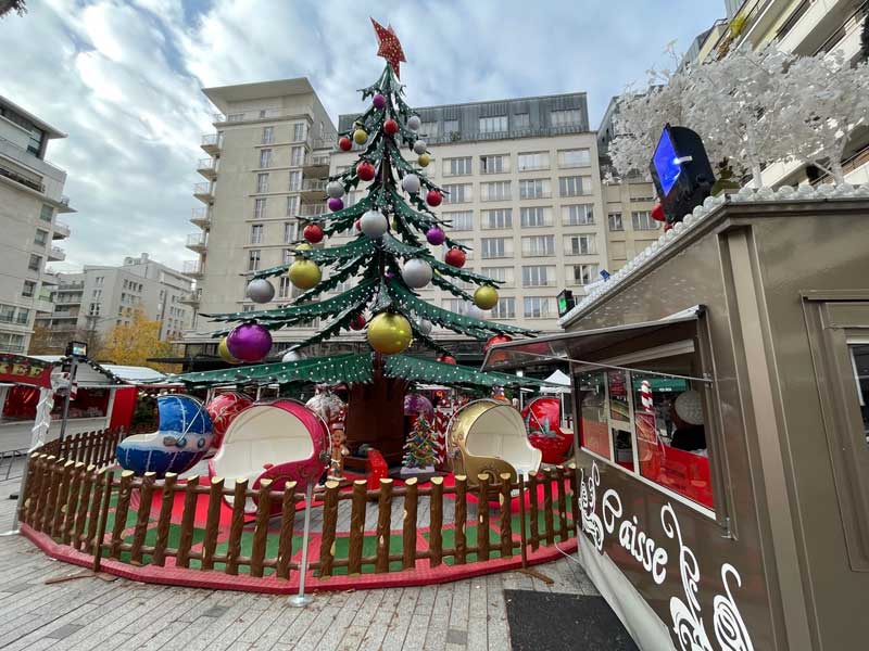 Kerstmarkt Boulonge-Billancourt Parijs 