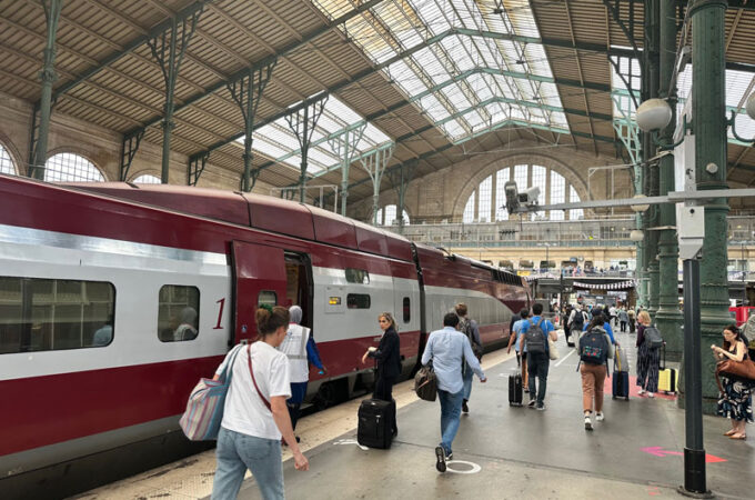 Trein naar Parijs (Eurostar)