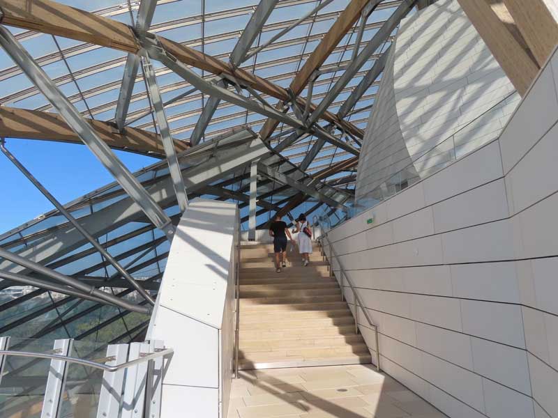Dakterras bij Fondation Louis Vuitton