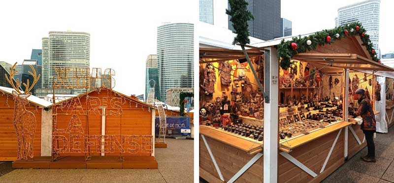 De grootste kerstmarkt vind je in de wijk La Défense