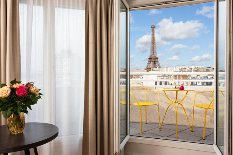 studio met kitchenette in Citadines Tour Eiffel Paris
