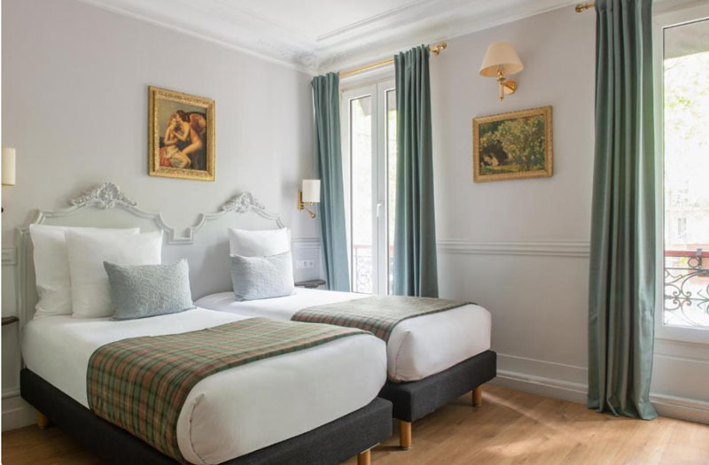 kamer van Hôtel de la Porte Dorée bij Bois de Vincennes