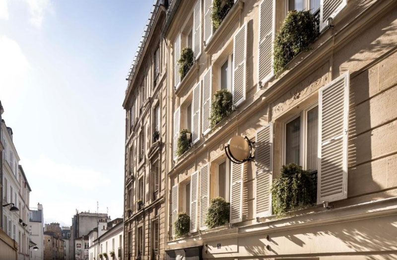 sfeervolle kamer van Hôtel des Arts Montmartre