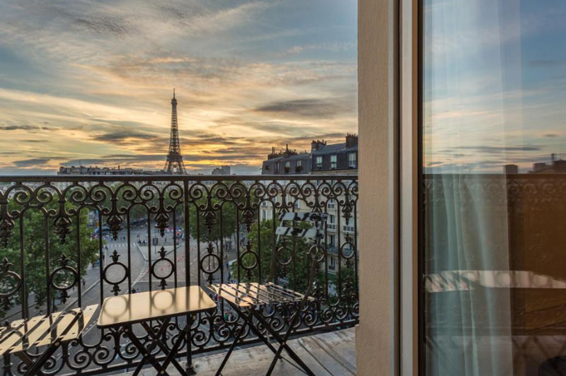 Romantisch boutique hotel in Parijs