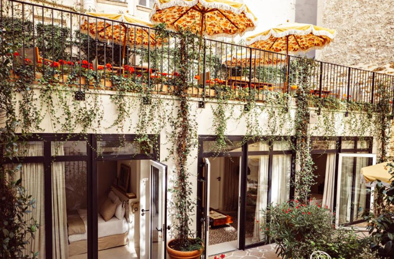 sfeervolle kamer in Hôtel Monsieur Aristide Montmartre