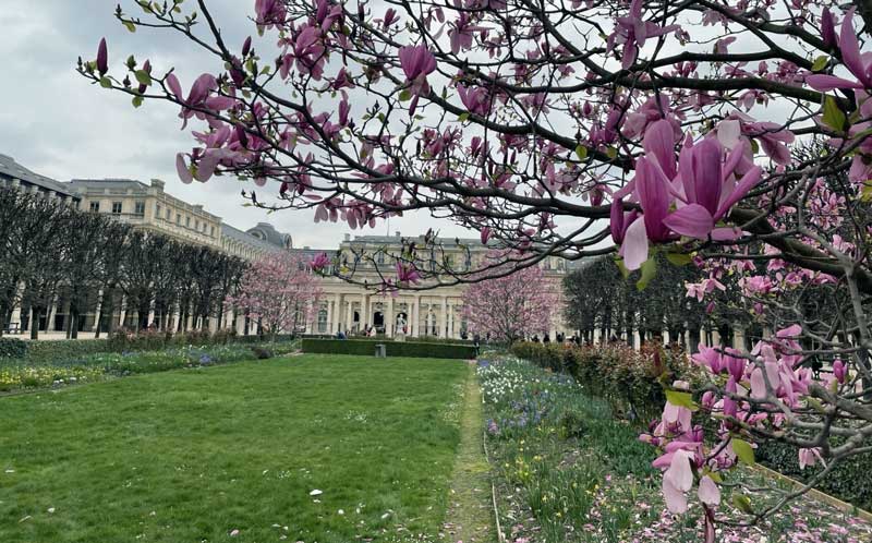 De tuin bij Palais Royal