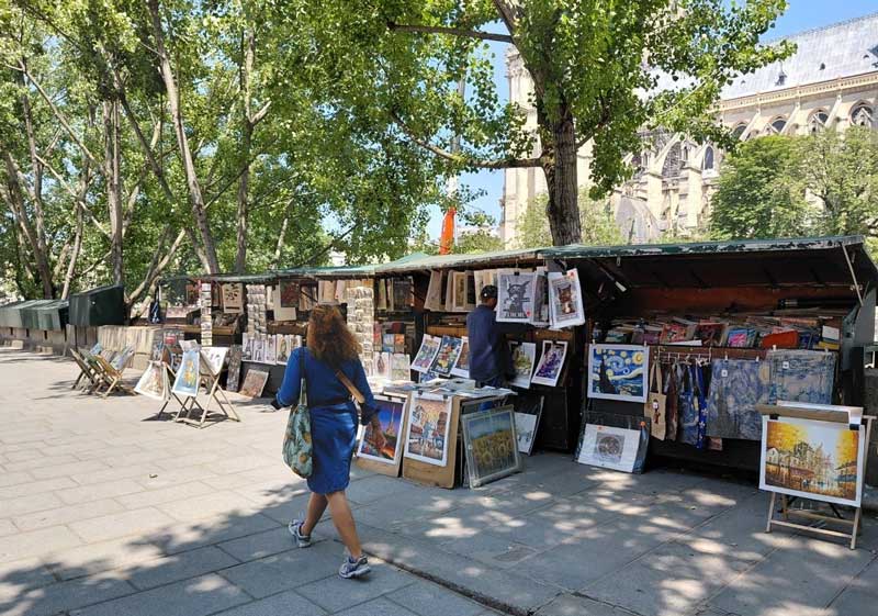 Boeken kopen langs de Seine, typisch Parijs!