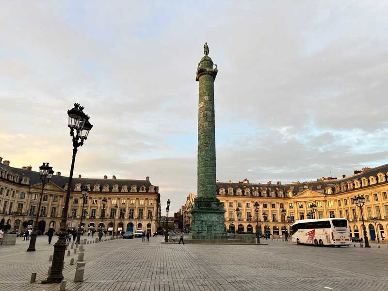 Place Vendôme in het 1e arrondissement van Parijs, een bijzonder plein vol luxe!