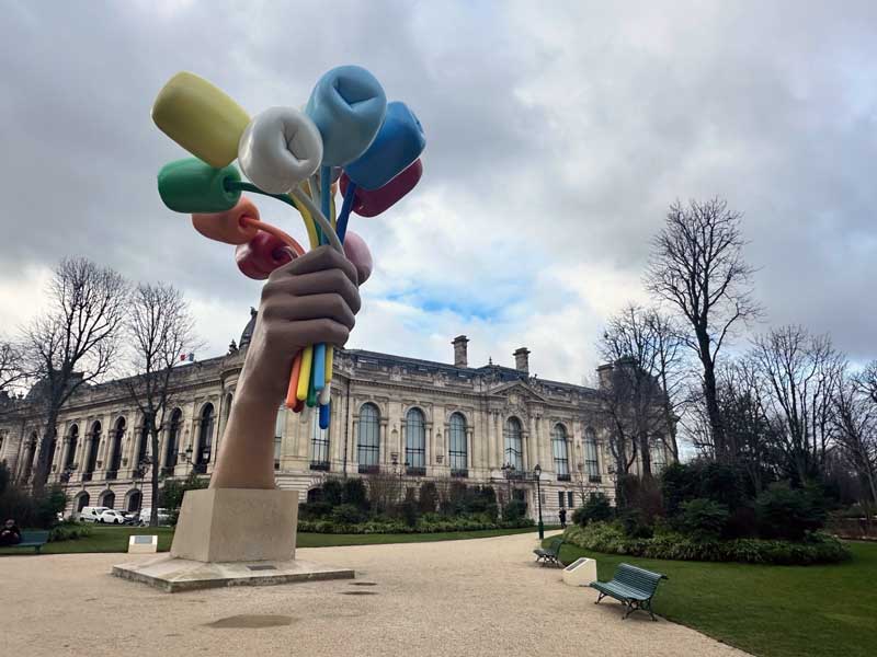 Bouquet of Tulips van de Amerikaanse kunstenaar Jeff Koons