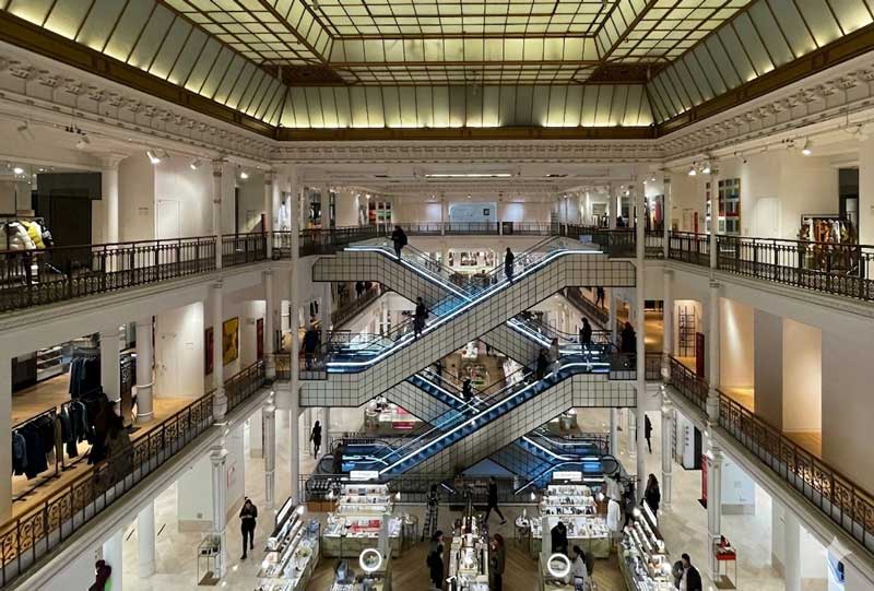 Le Bon Marché, een iconisch warenhuis in Parijs in het 7e arrondissement.