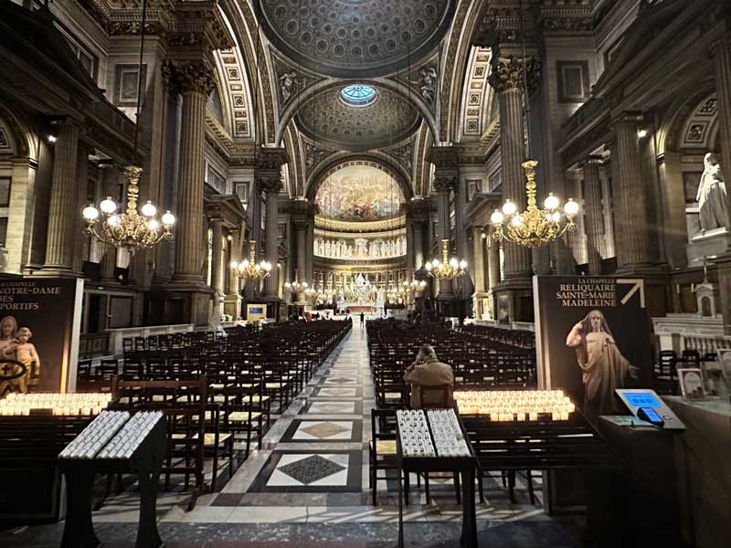 De kerk Madeleine vind je in het 8e arrondissement