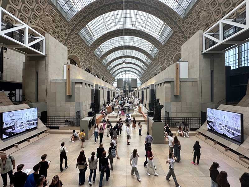 Musée d'Orsay in Parijs, een beroemd museum in het 7e arrondissement