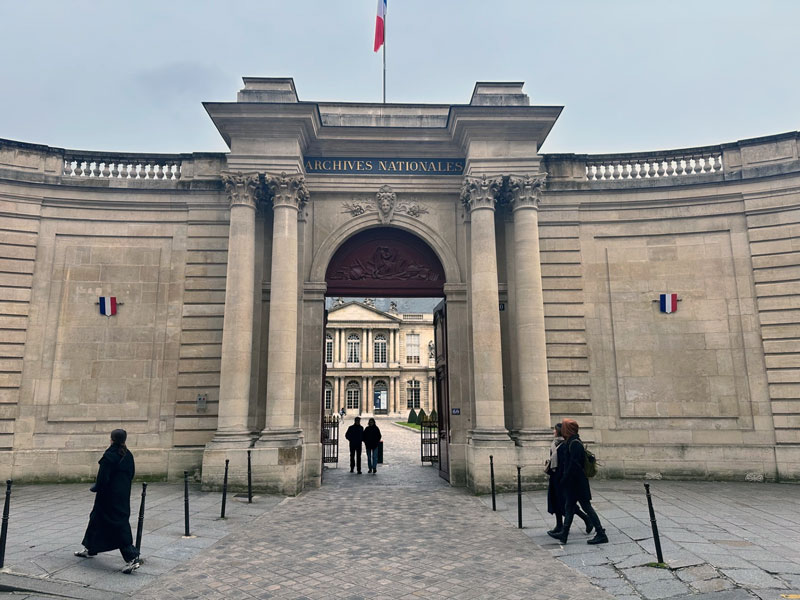 Het NationaalArchief in Parijs, te bezoeken in het 3e arrondissement