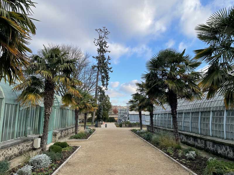 Jardin des Serres direct bij de tennisvelden van Roland Garros