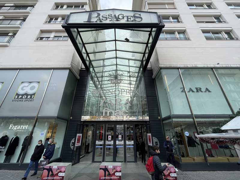 Overdekt winkelcentrum Boulonge-Billancourt, dicht bij Roland Garros