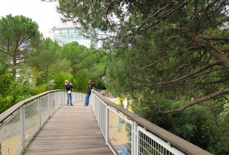 Een verborgen tuin bovenop station Gare Montparnasse in Parijs (14e)